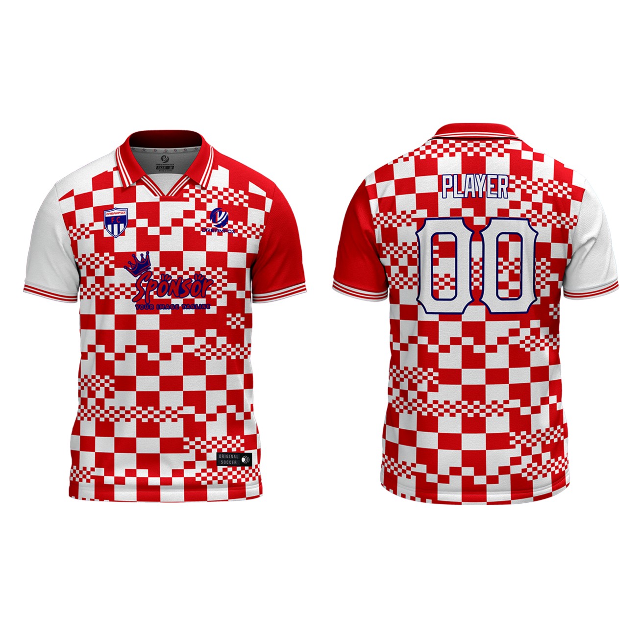 Custom Men's Vintage Football Jersey Retro soccer Polo Shirts